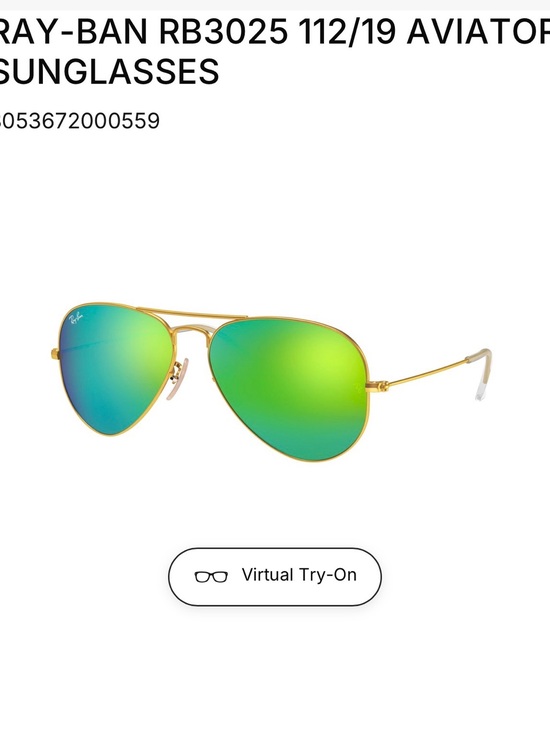 Ray-Ban Accessories - Ray-Ban Green Gradient Sunglasses